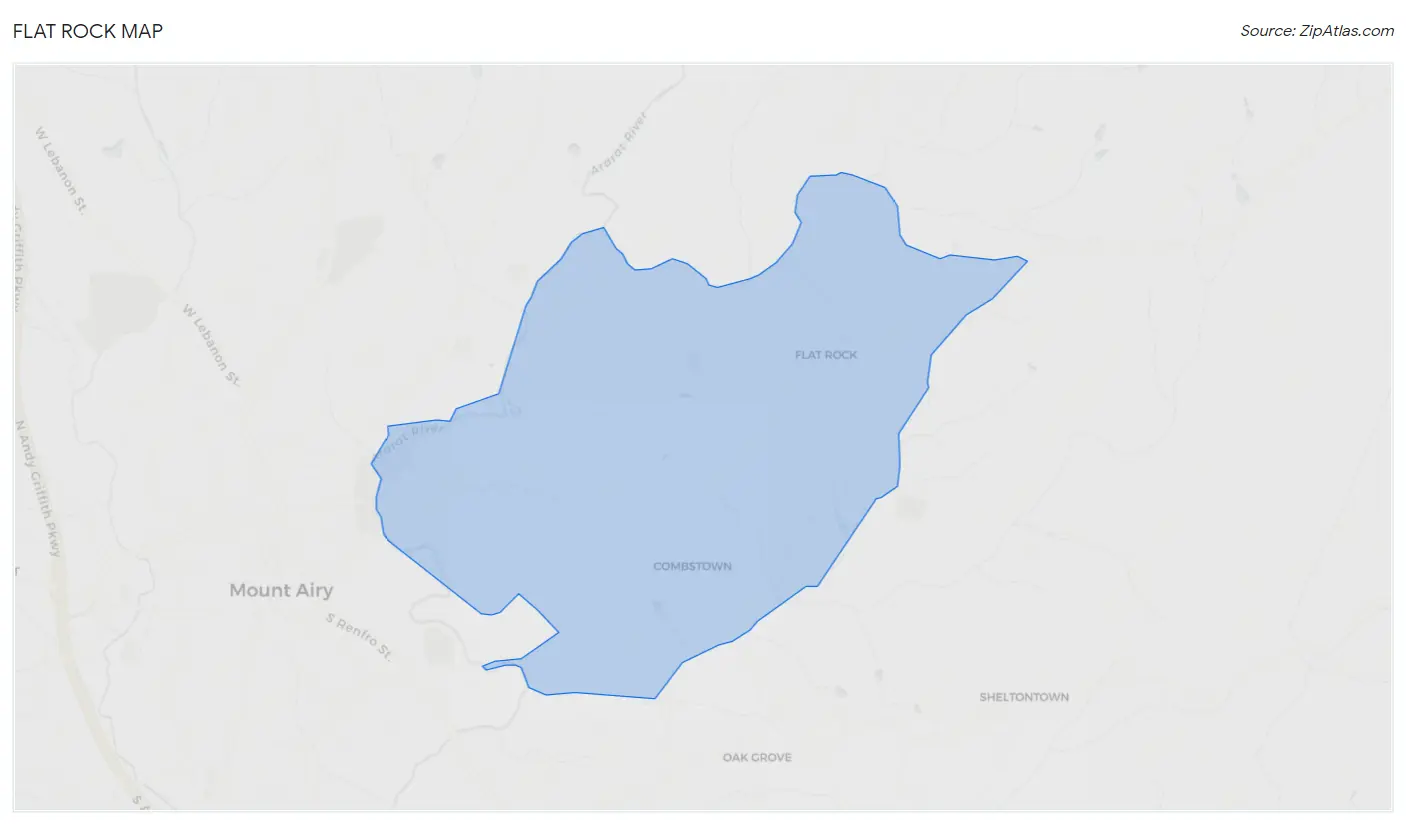 Flat Rock Map