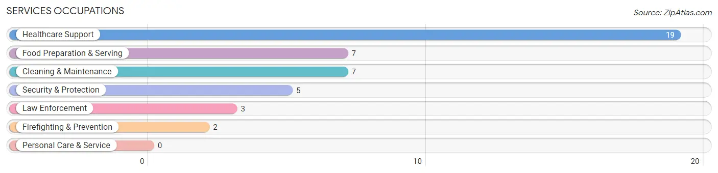 Services Occupations in Gibson