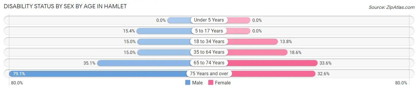 Disability Status by Sex by Age in Hamlet