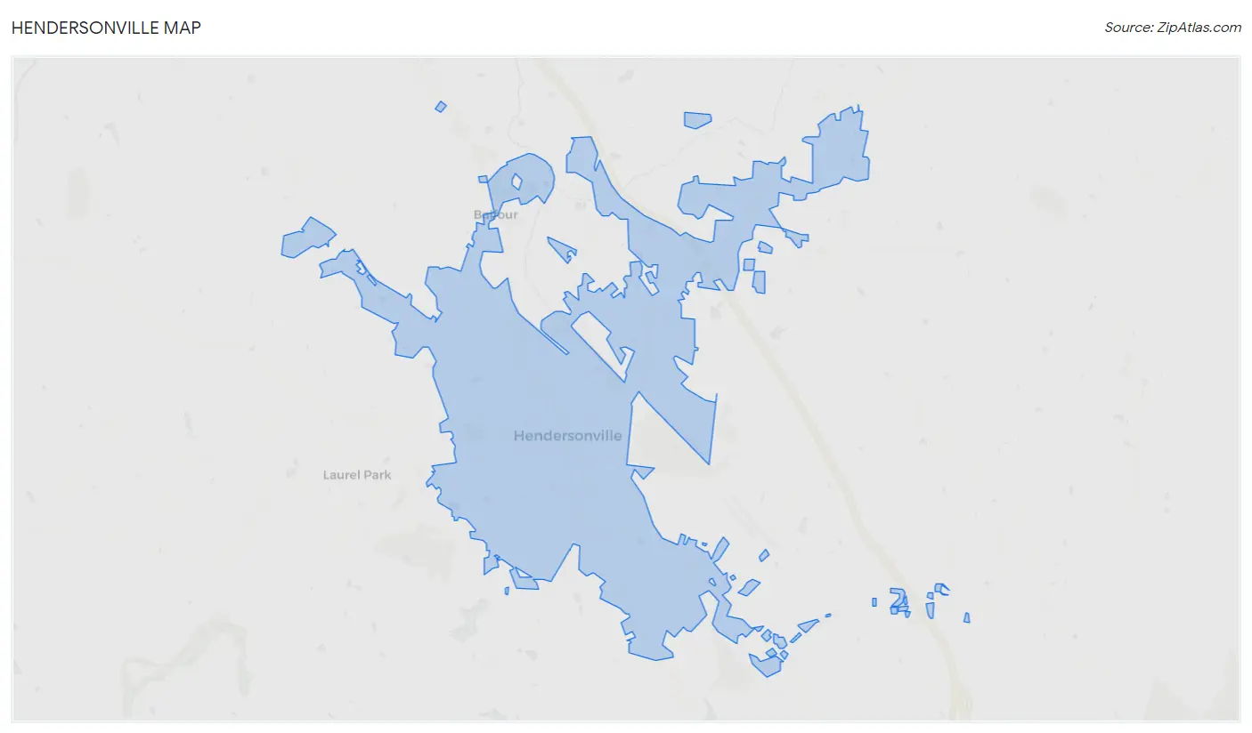 Hendersonville Map