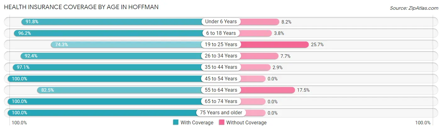 Health Insurance Coverage by Age in Hoffman