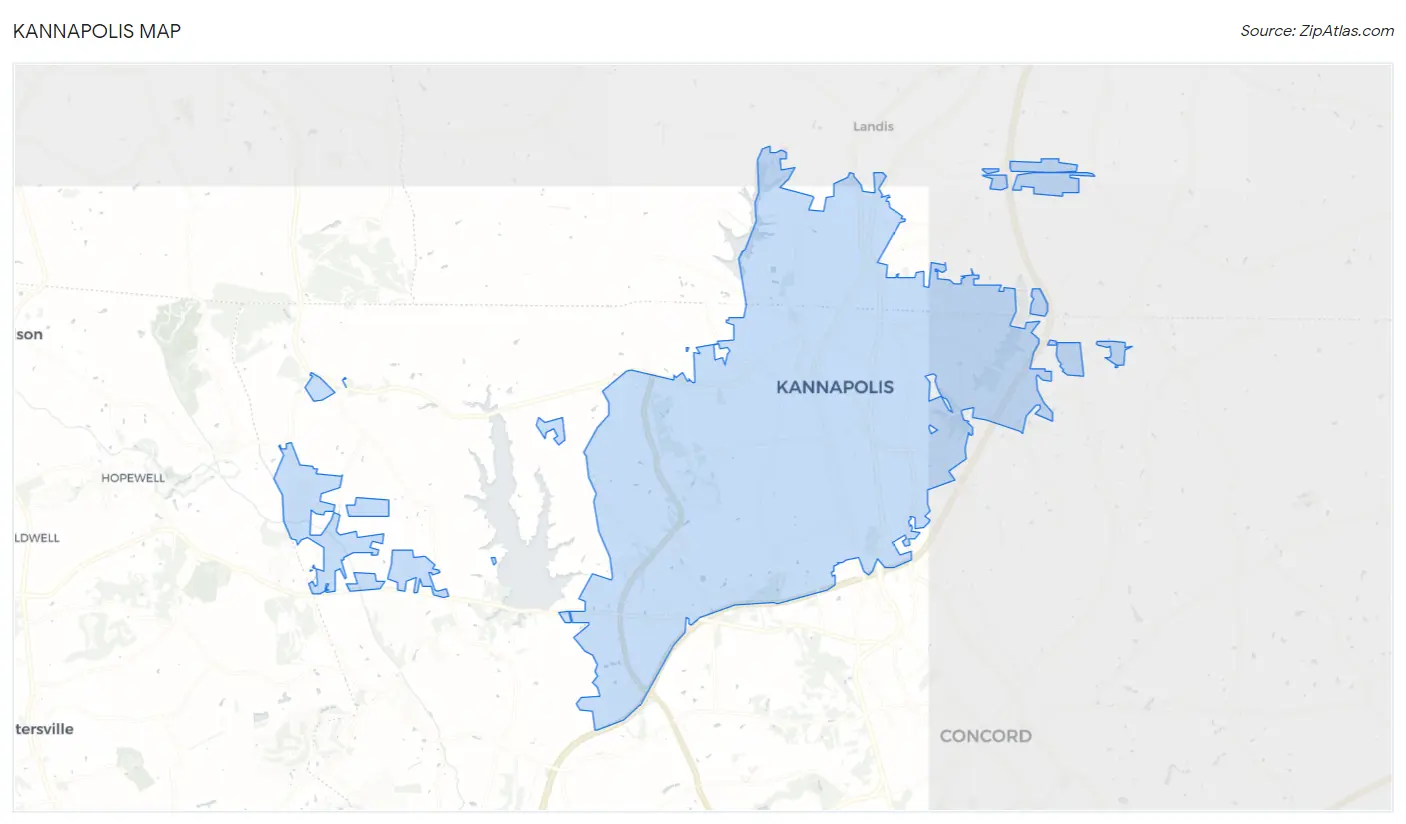 Kannapolis Map