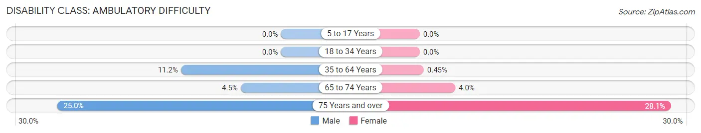 Disability in Kill Devil Hills: <span>Ambulatory Difficulty</span>