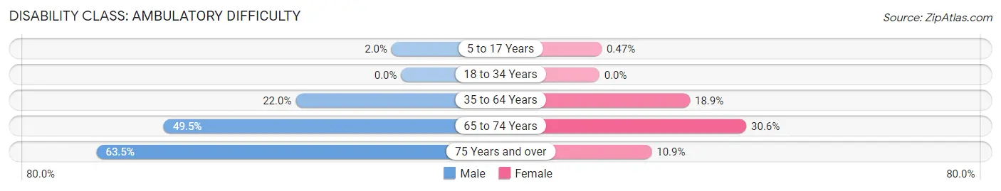 Disability in Mar Mac: <span>Ambulatory Difficulty</span>