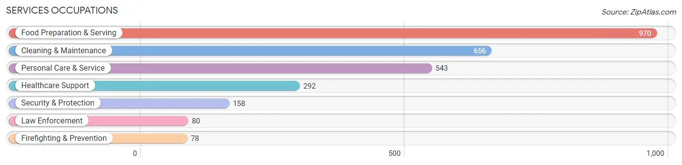 Services Occupations in Monroe