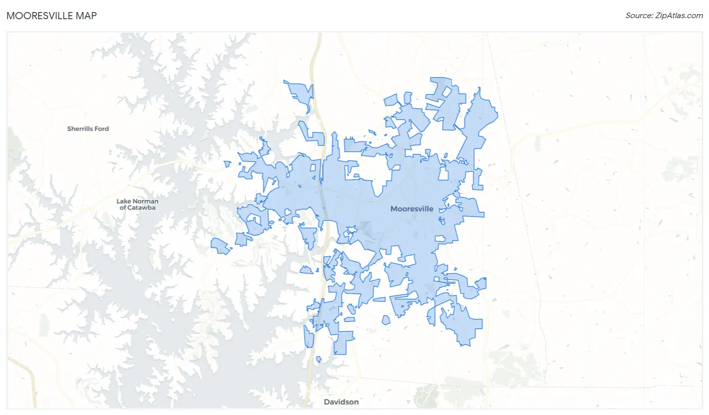 Mooresville Map