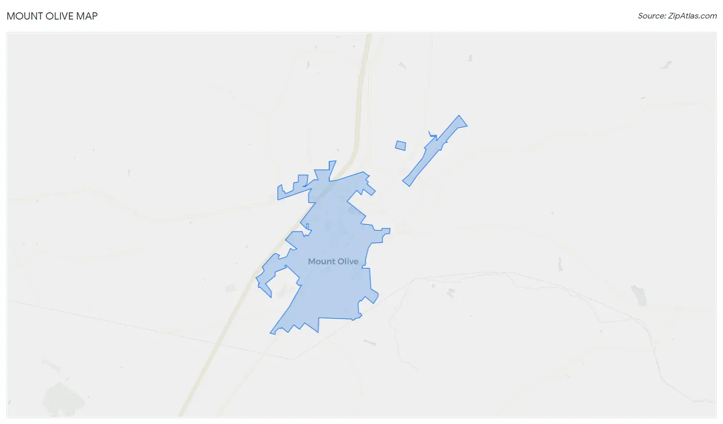 Mount Olive Map