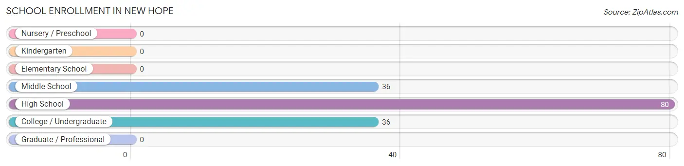 School Enrollment in New Hope