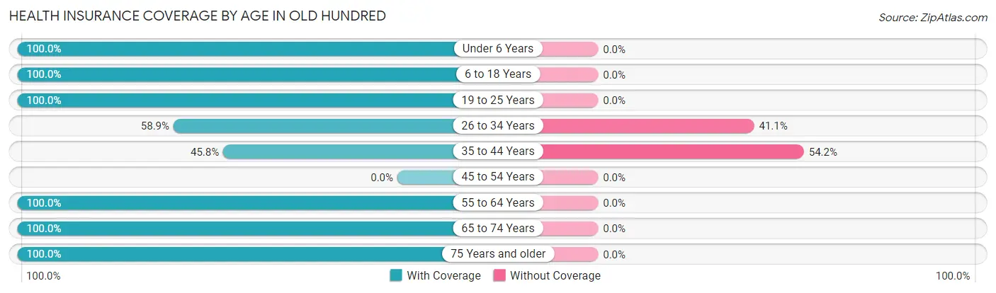 Health Insurance Coverage by Age in Old Hundred