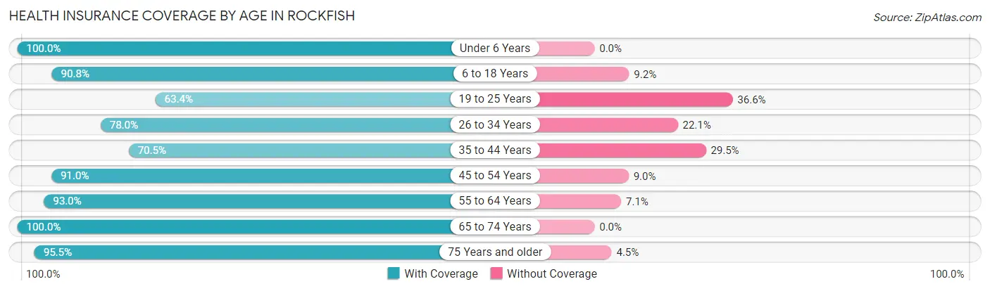 Health Insurance Coverage by Age in Rockfish