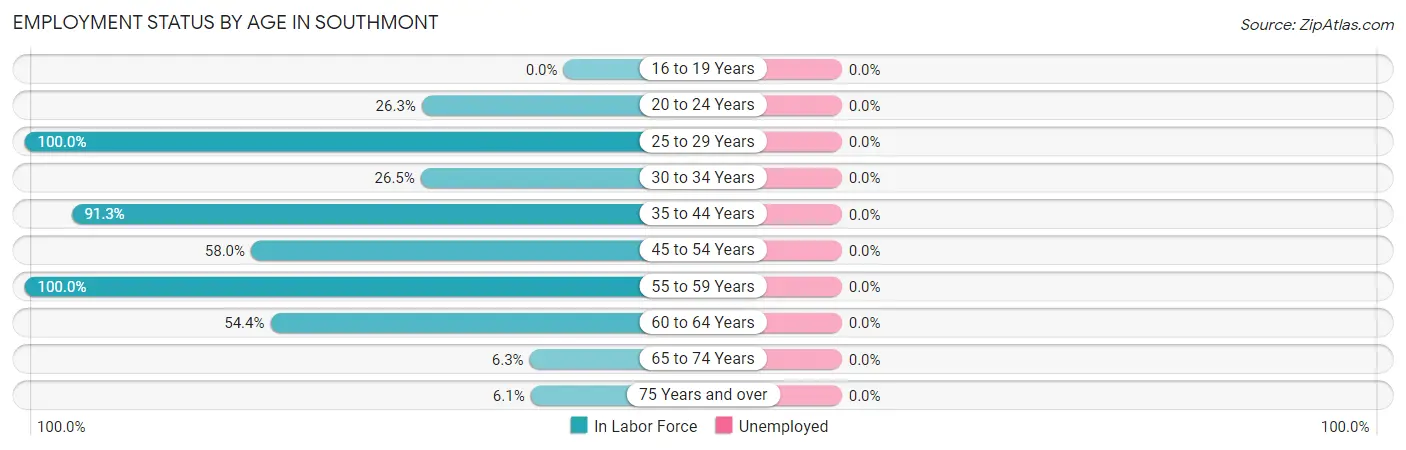 Employment Status by Age in Southmont