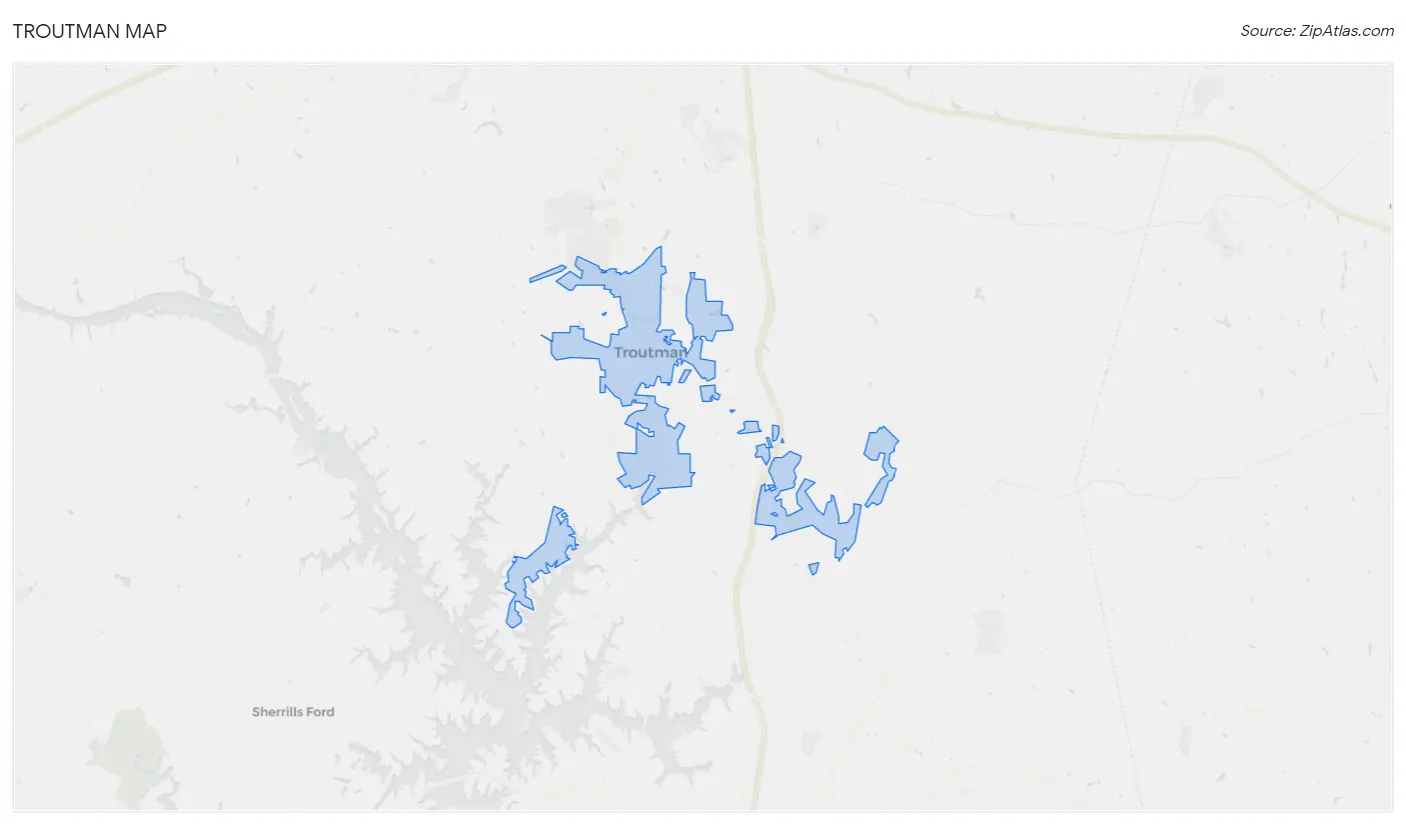 Troutman Map