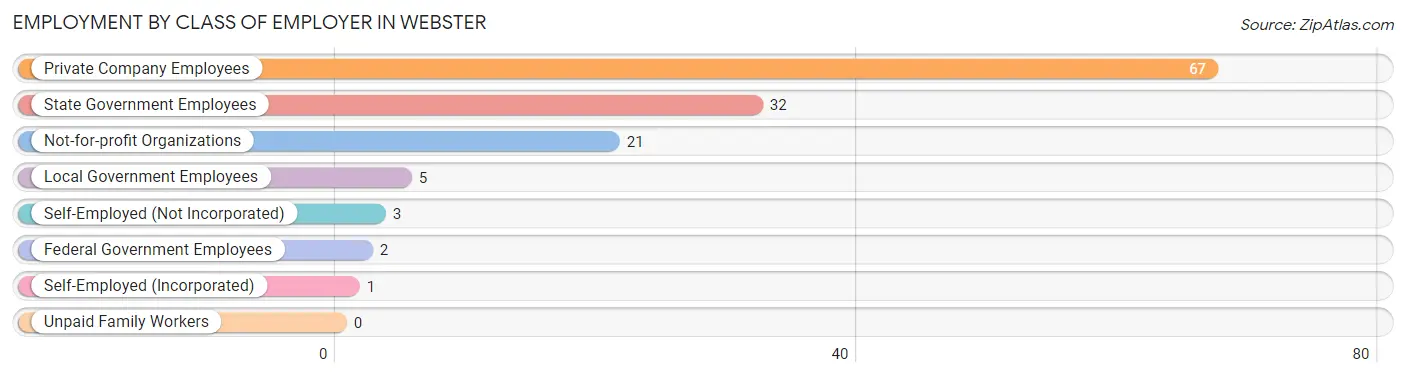 Employment by Class of Employer in Webster