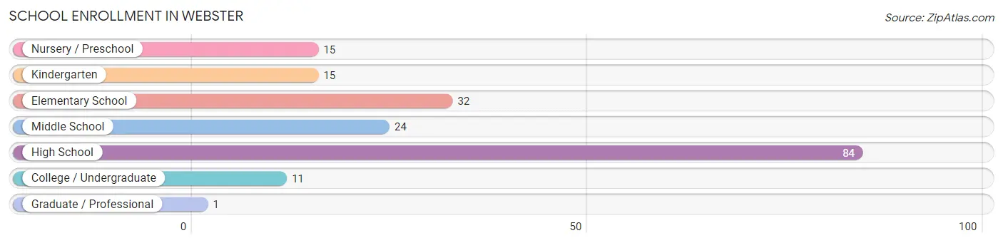 School Enrollment in Webster