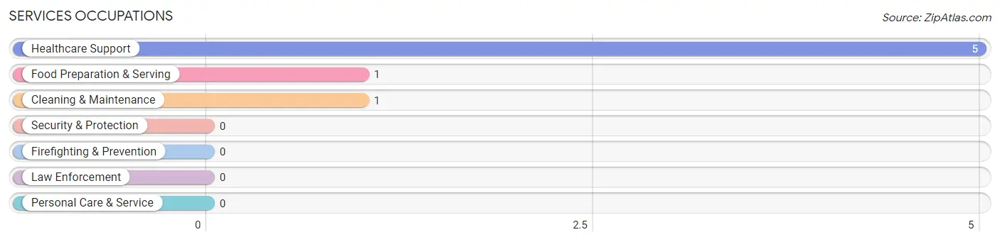 Services Occupations in Adams