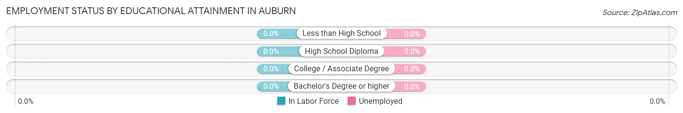 Employment Status by Educational Attainment in Auburn
