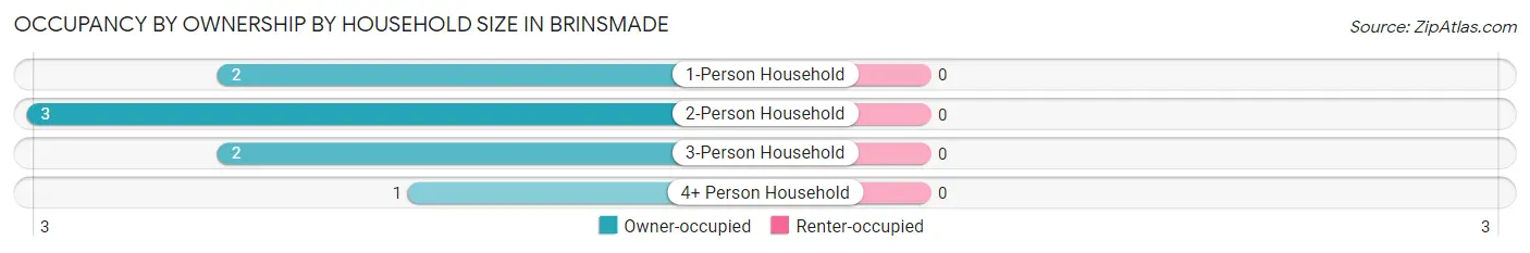 Occupancy by Ownership by Household Size in Brinsmade
