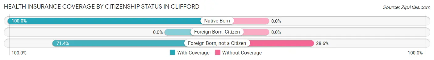 Health Insurance Coverage by Citizenship Status in Clifford