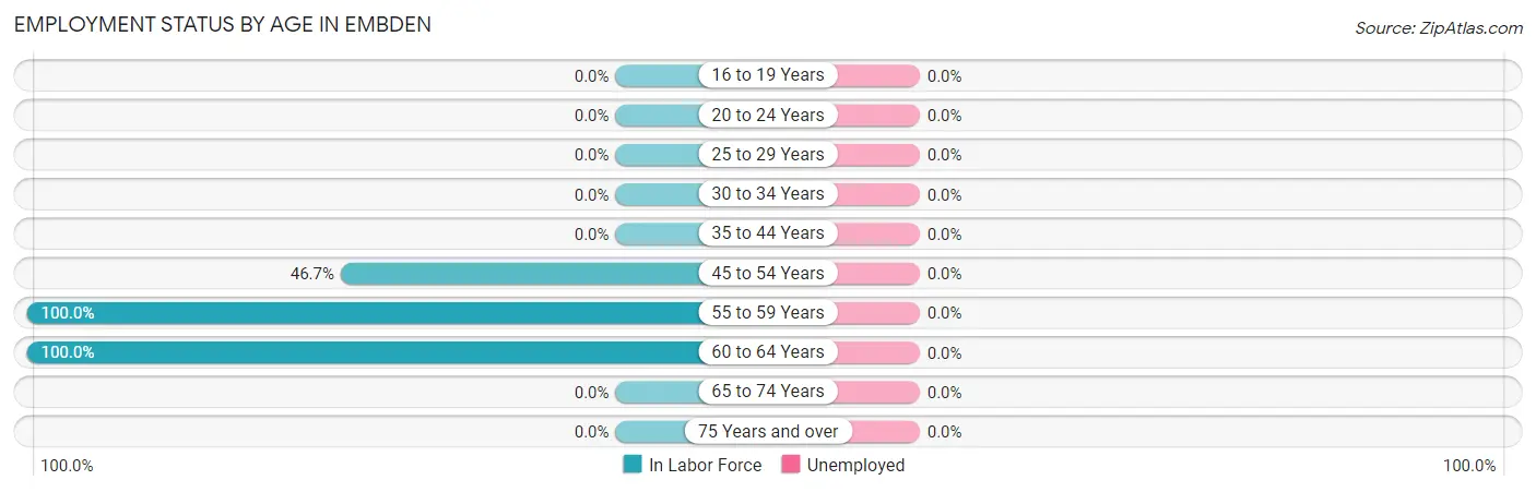 Employment Status by Age in Embden