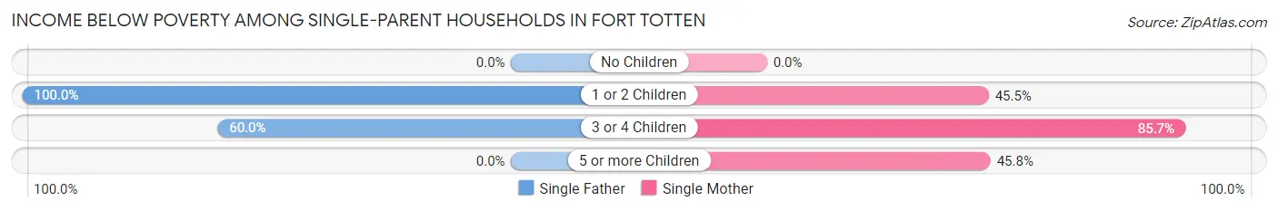 Income Below Poverty Among Single-Parent Households in Fort Totten