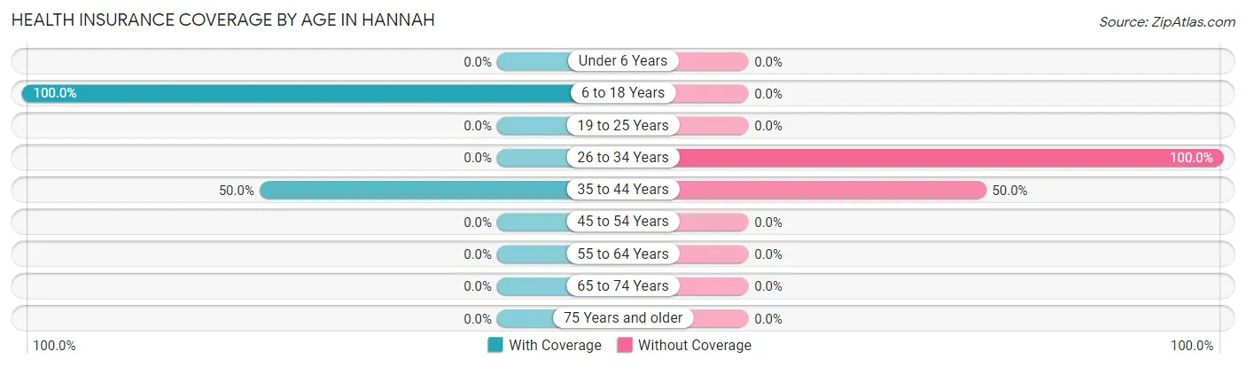 Health Insurance Coverage by Age in Hannah