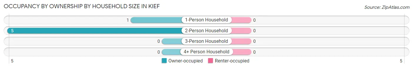 Occupancy by Ownership by Household Size in Kief