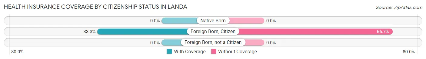 Health Insurance Coverage by Citizenship Status in Landa