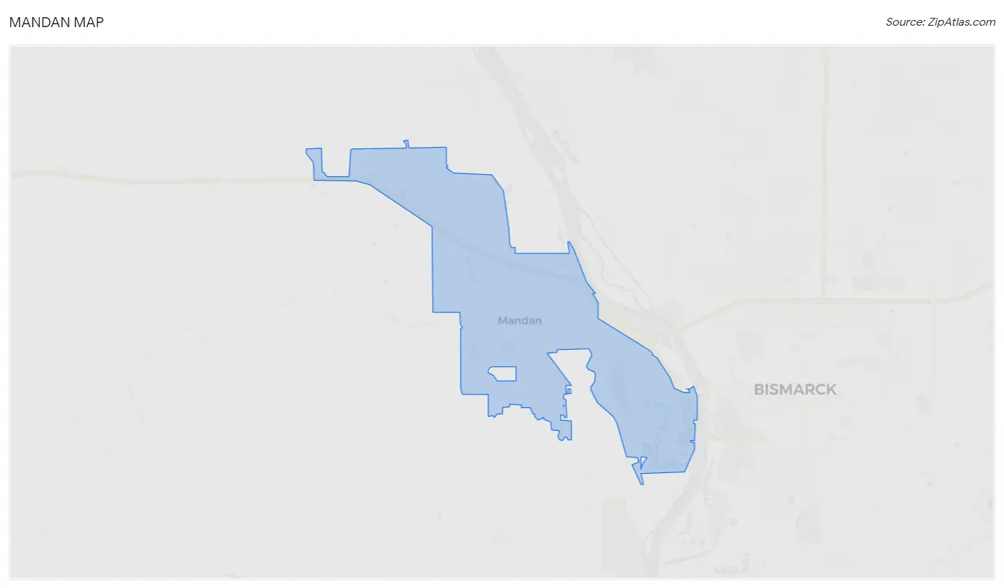 Mandan Map