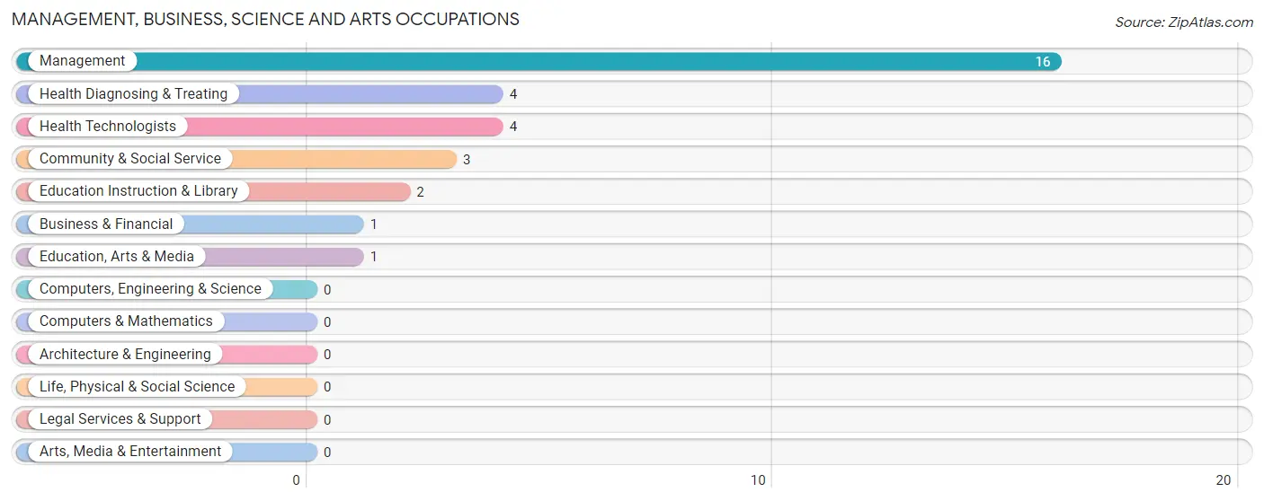 Management, Business, Science and Arts Occupations in Marion