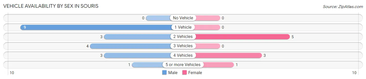 Vehicle Availability by Sex in Souris