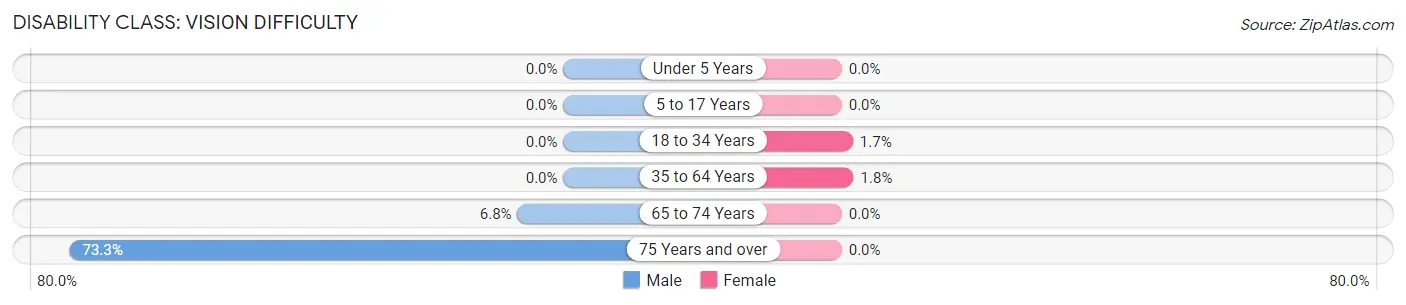 Disability in Velva: <span>Vision Difficulty</span>