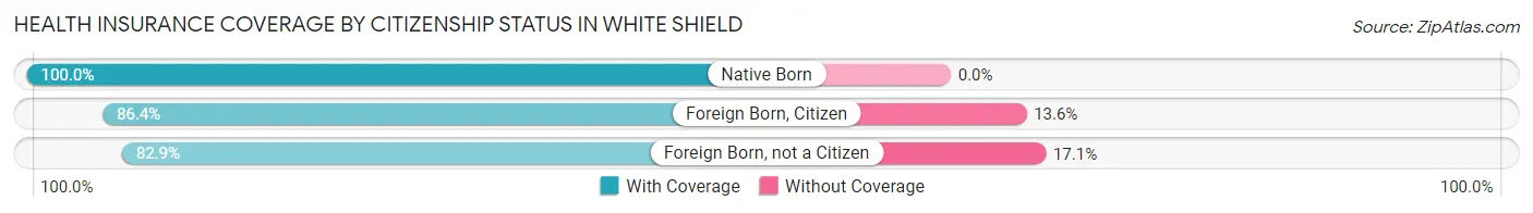 Health Insurance Coverage by Citizenship Status in White Shield