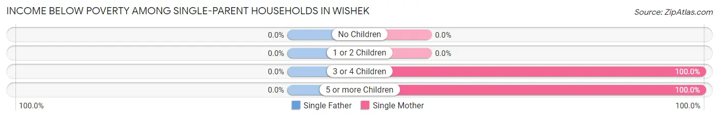 Income Below Poverty Among Single-Parent Households in Wishek