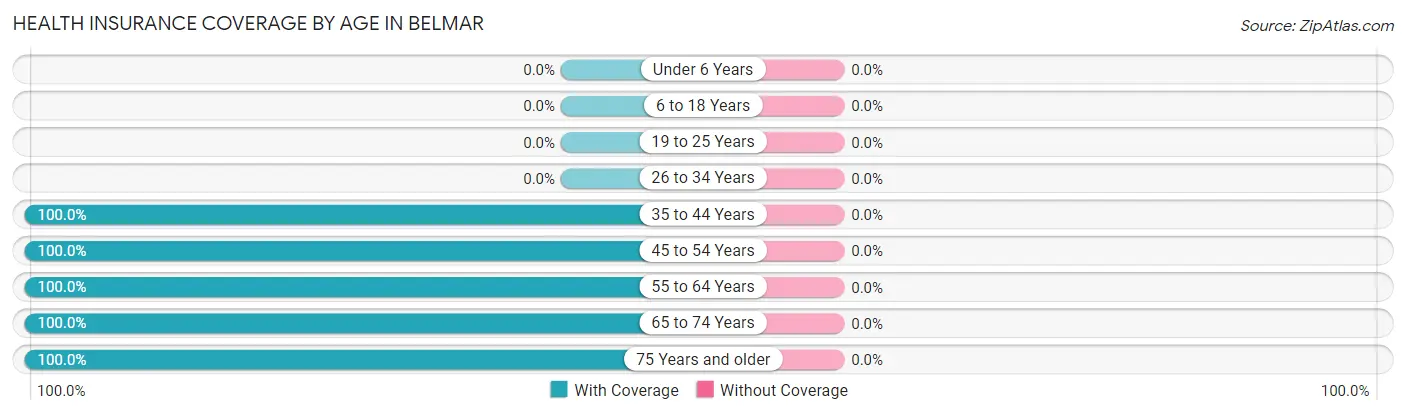 Health Insurance Coverage by Age in Belmar