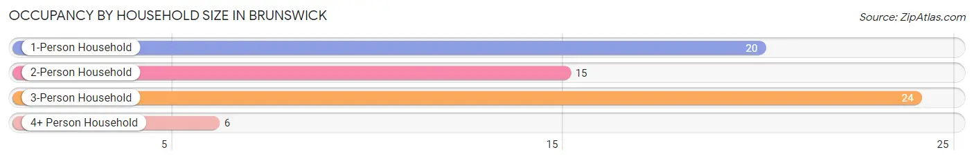 Occupancy by Household Size in Brunswick