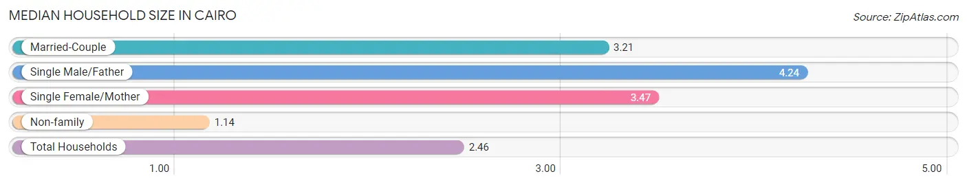 Median Household Size in Cairo