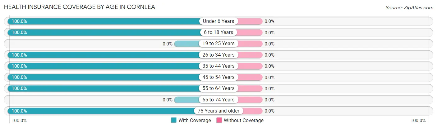 Health Insurance Coverage by Age in Cornlea