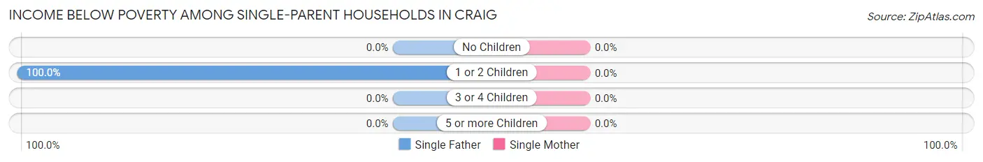 Income Below Poverty Among Single-Parent Households in Craig