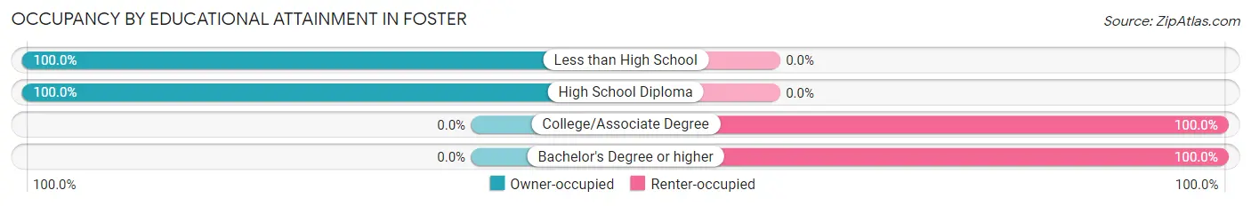 Occupancy by Educational Attainment in Foster