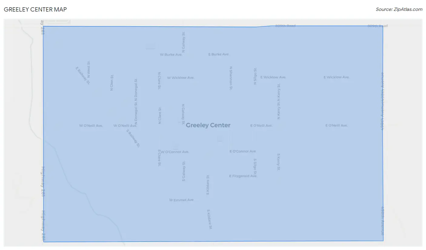 Greeley Center Map