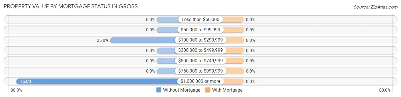 Property Value by Mortgage Status in Gross
