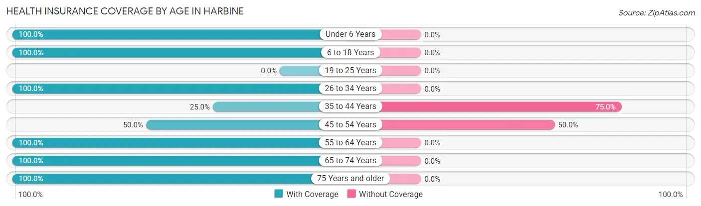 Health Insurance Coverage by Age in Harbine
