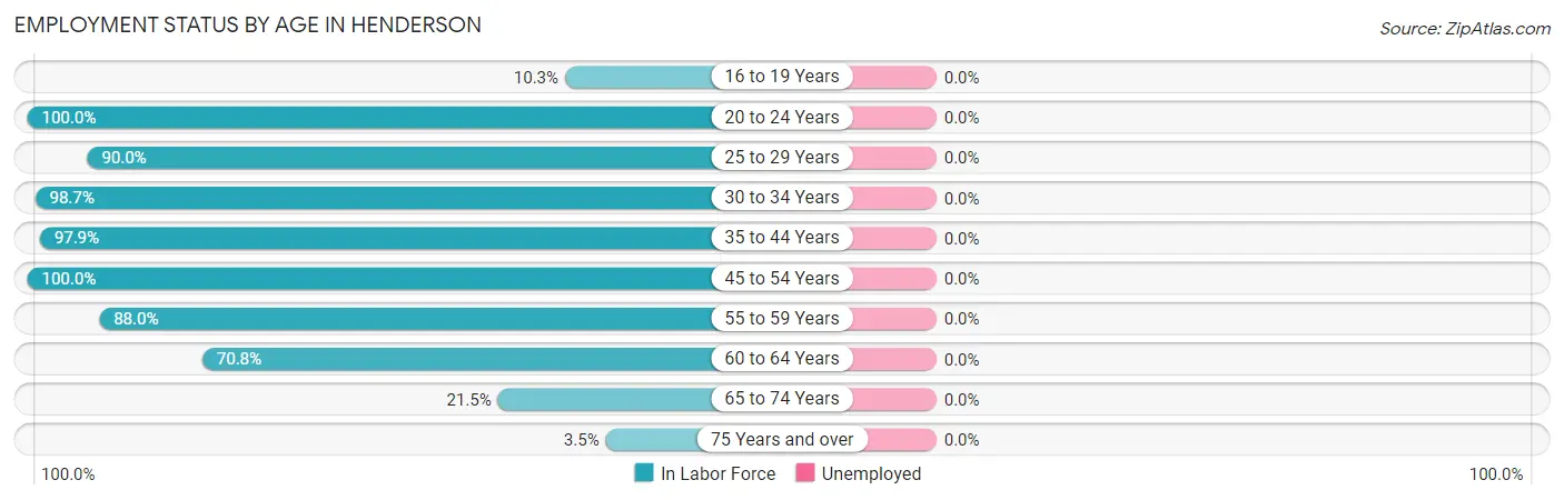 Employment Status by Age in Henderson