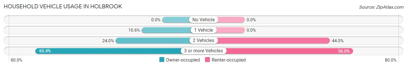 Household Vehicle Usage in Holbrook