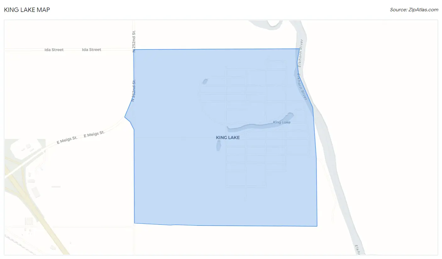 King Lake Map
