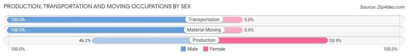 Production, Transportation and Moving Occupations by Sex in Loomis