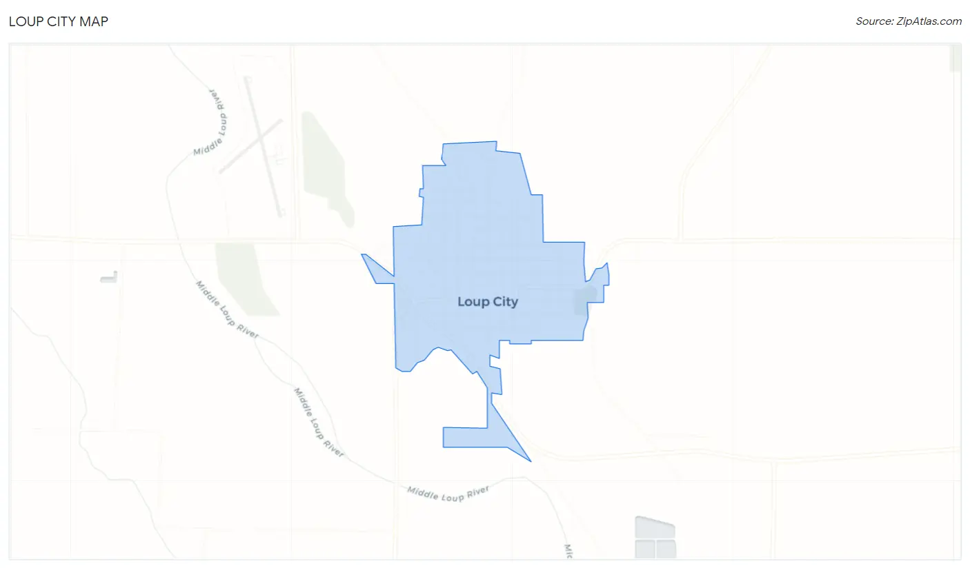 Loup City Map