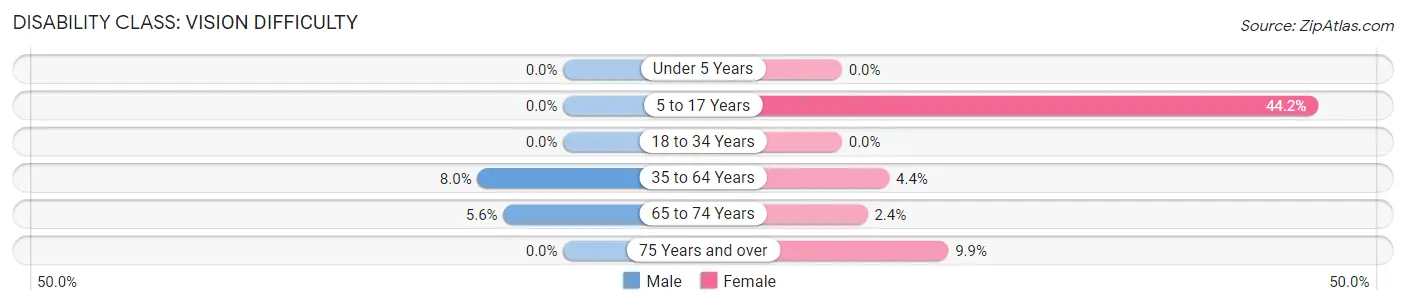 Disability in Lyons: <span>Vision Difficulty</span>