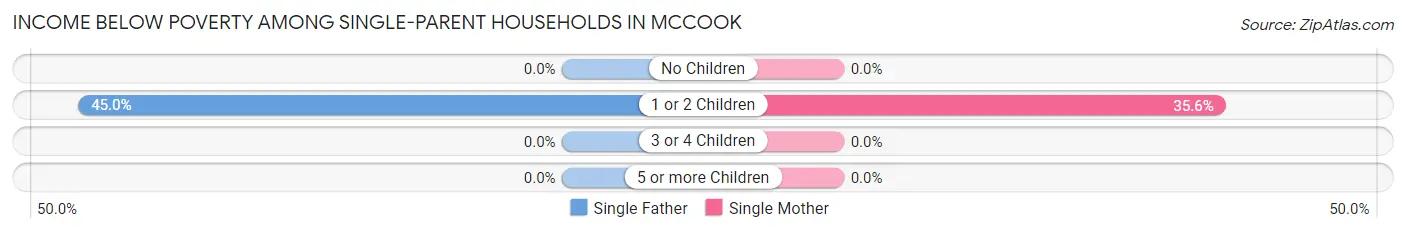 Income Below Poverty Among Single-Parent Households in McCook