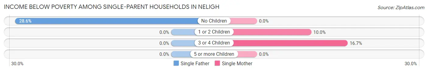 Income Below Poverty Among Single-Parent Households in Neligh